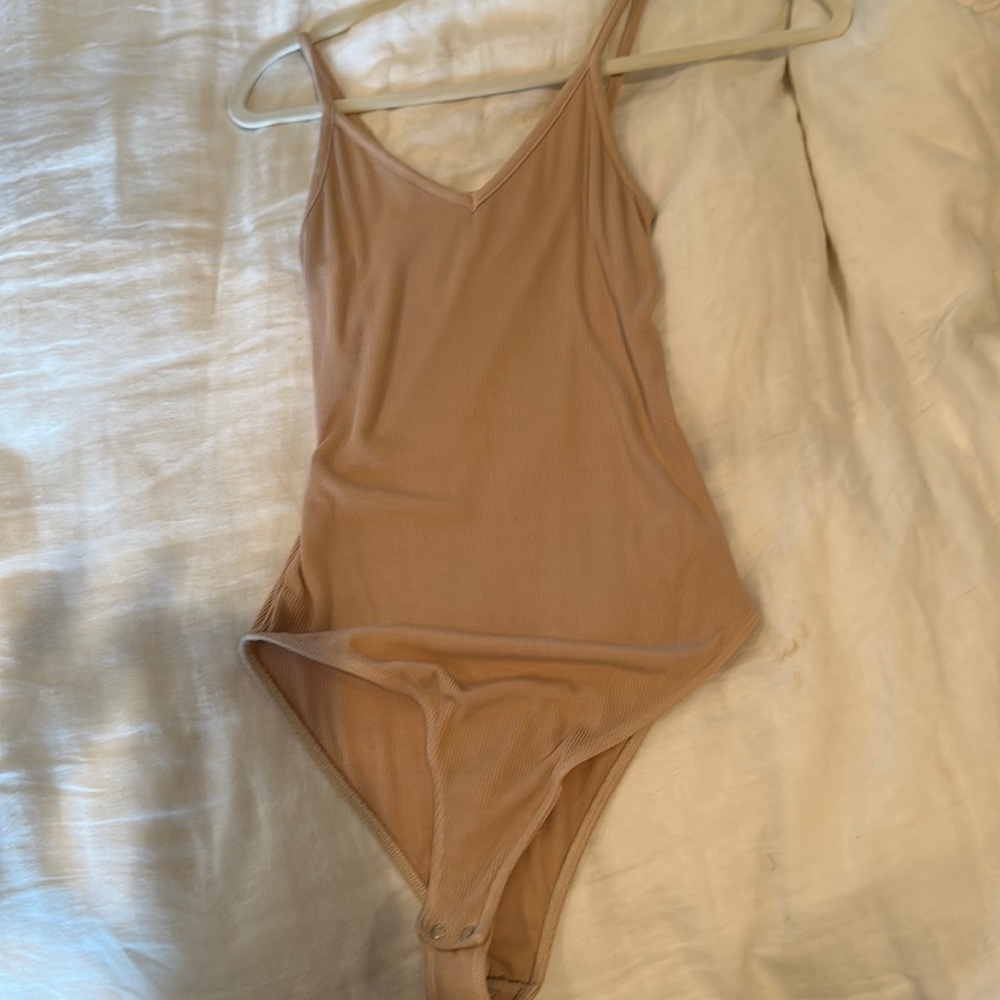 Agolde bodysuit ribbed Cream